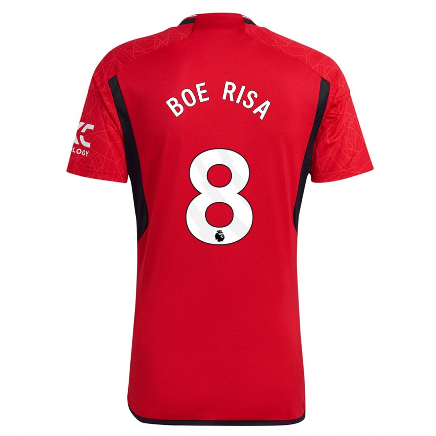 Niño Fútbol Camiseta Vilde Boe Risa #8 Rojo 1ª Equipación 2023/24