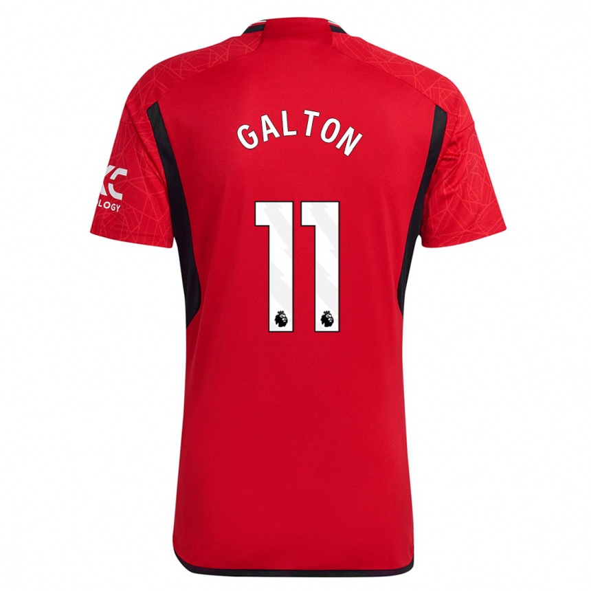 Niño Fútbol Camiseta Leah Galton #11 Rojo 1ª Equipación 2023/24