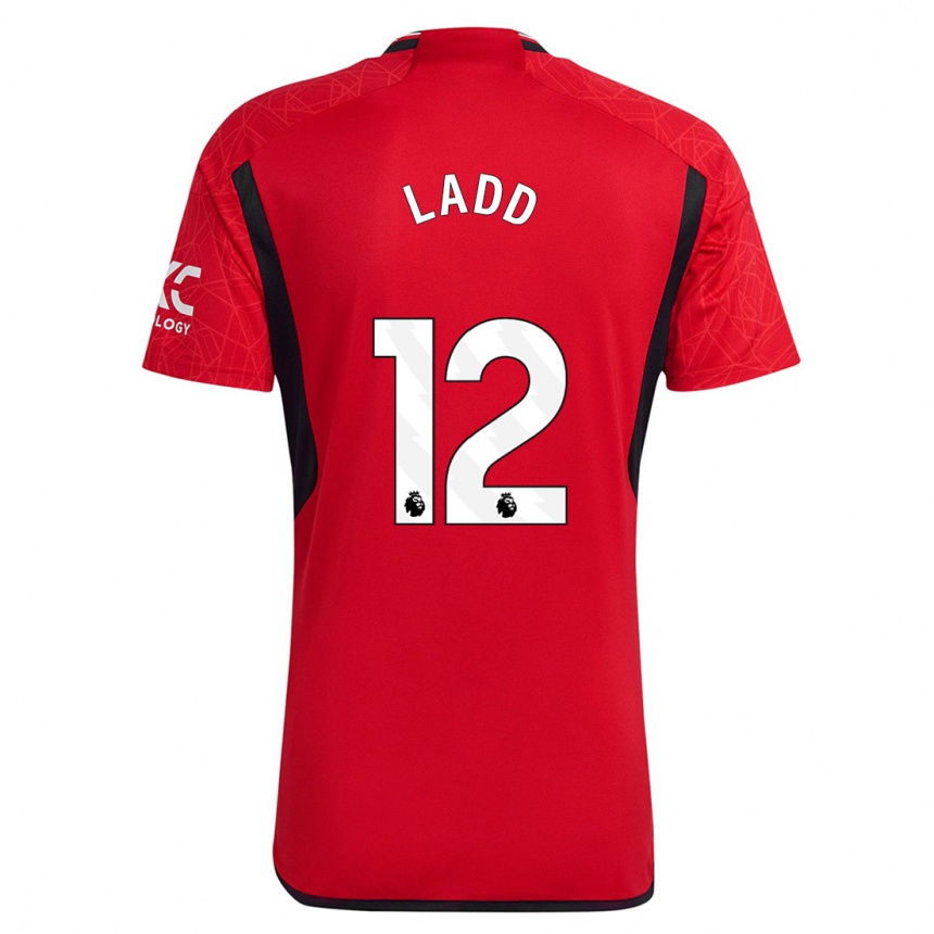 Niño Fútbol Camiseta Hayley Ladd #12 Rojo 1ª Equipación 2023/24