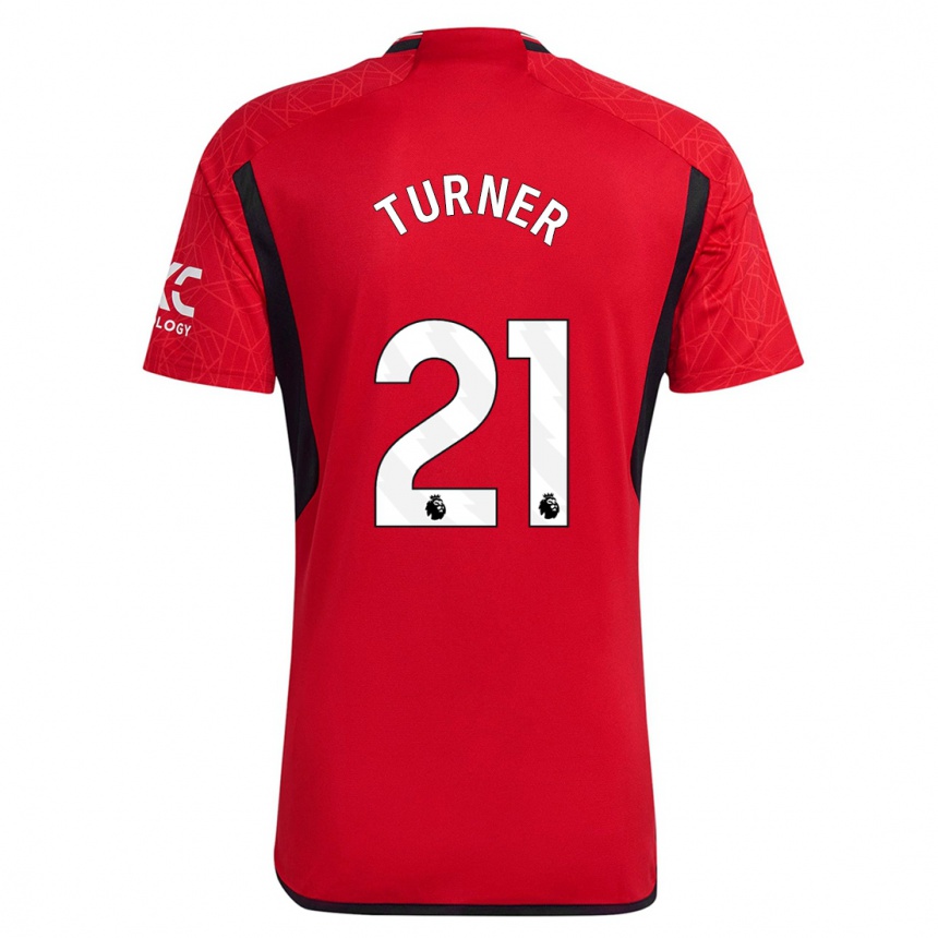 Niño Fútbol Camiseta Millie Turner #21 Rojo 1ª Equipación 2023/24