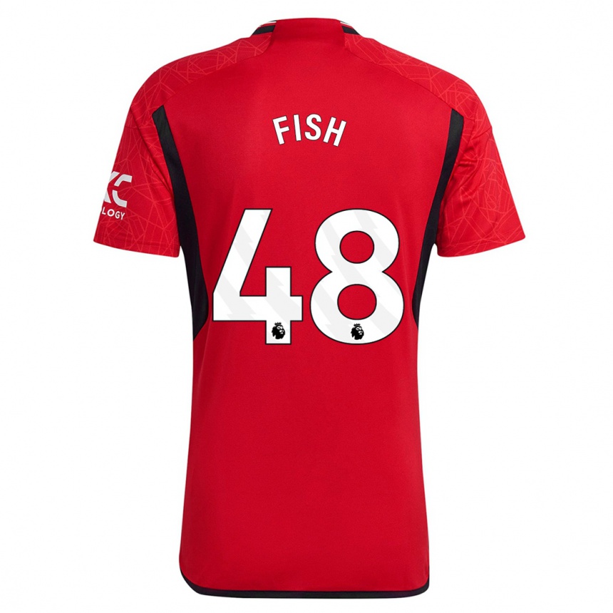 Niño Fútbol Camiseta Will Fish #48 Rojo 1ª Equipación 2023/24