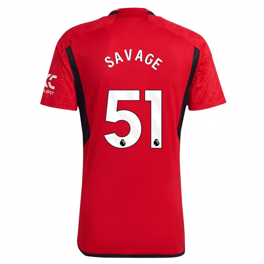 Niño Fútbol Camiseta Charlie Savage #51 Rojo 1ª Equipación 2023/24