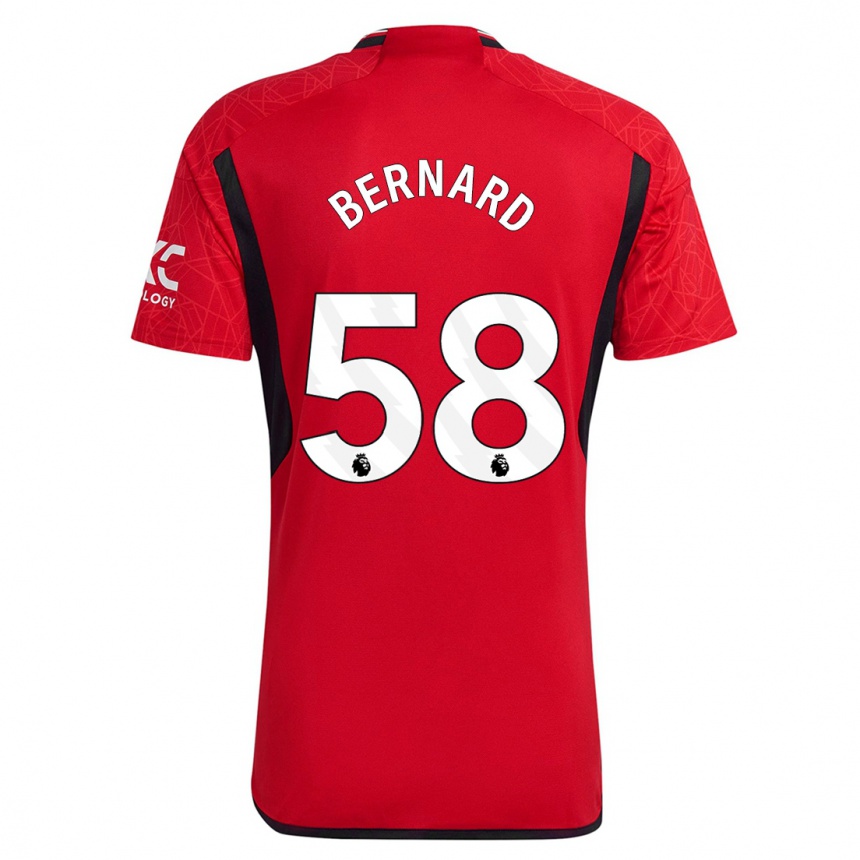 Niño Fútbol Camiseta Bernard #58 Rojo 1ª Equipación 2023/24