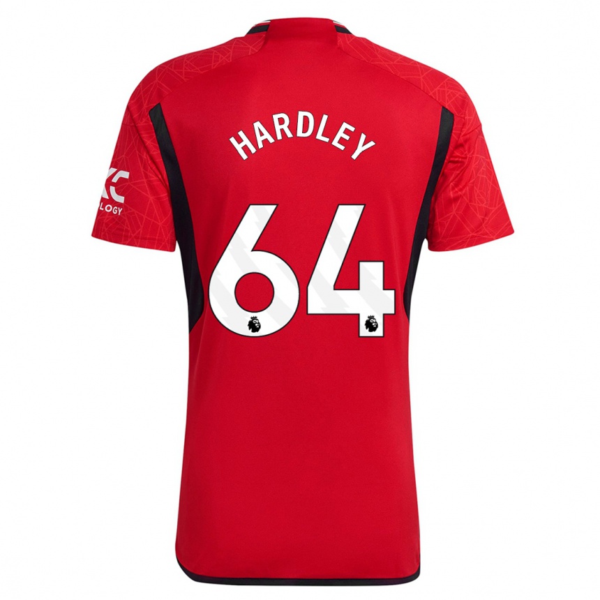 Niño Fútbol Camiseta Bjorn Hardley #64 Rojo 1ª Equipación 2023/24