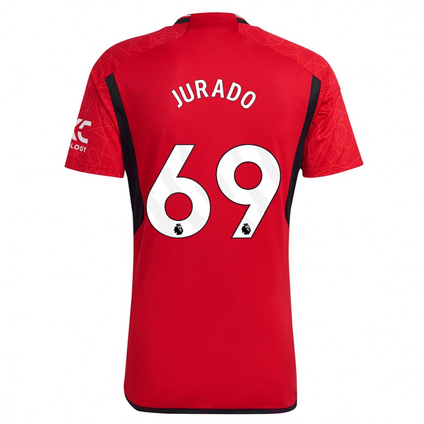 Niño Fútbol Camiseta Marc Jurado #69 Rojo 1ª Equipación 2023/24