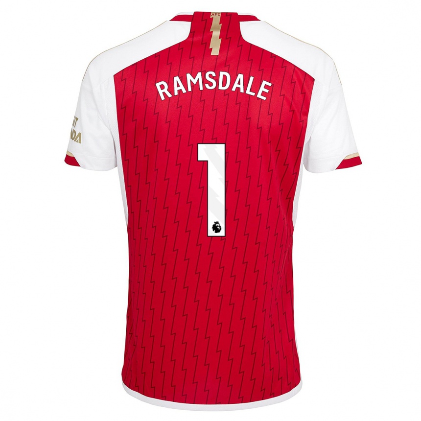 Niño Fútbol Camiseta Aaron Ramsdale #1 Rojo 1ª Equipación 2023/24