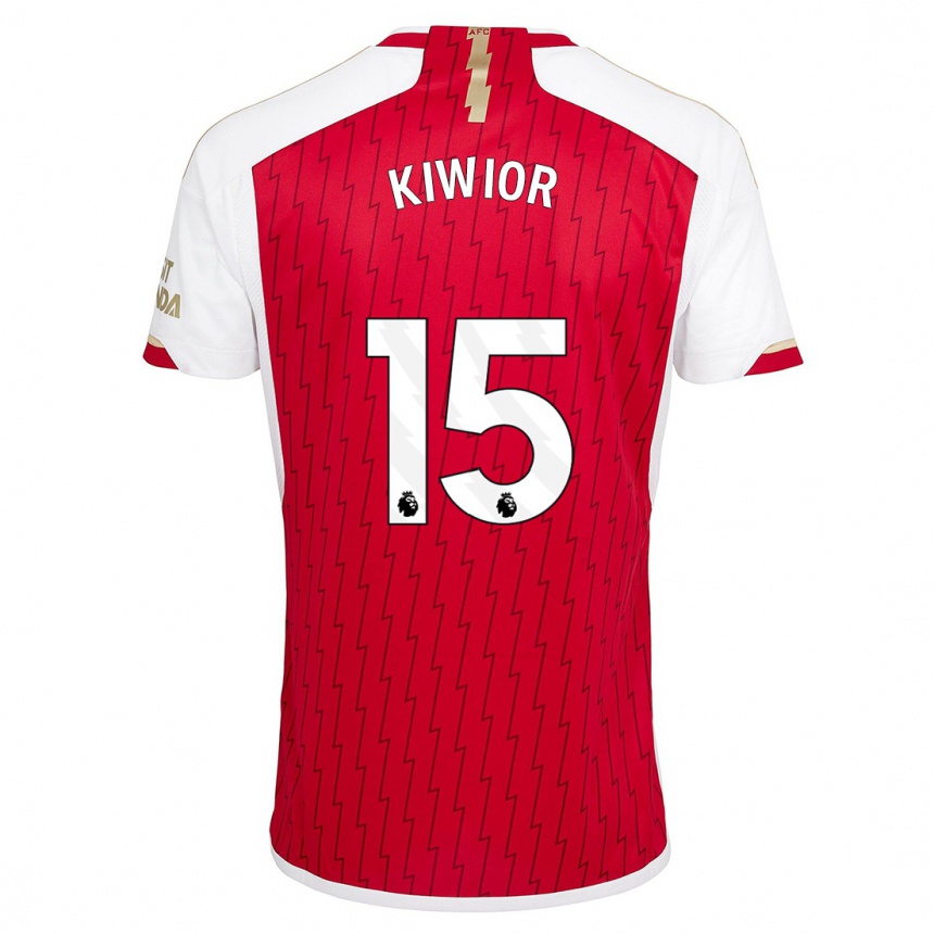 Niño Fútbol Camiseta Jakub Kiwior #15 Rojo 1ª Equipación 2023/24