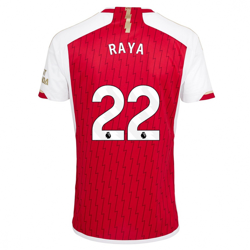 Niño Fútbol Camiseta David Raya #22 Rojo 1ª Equipación 2023/24