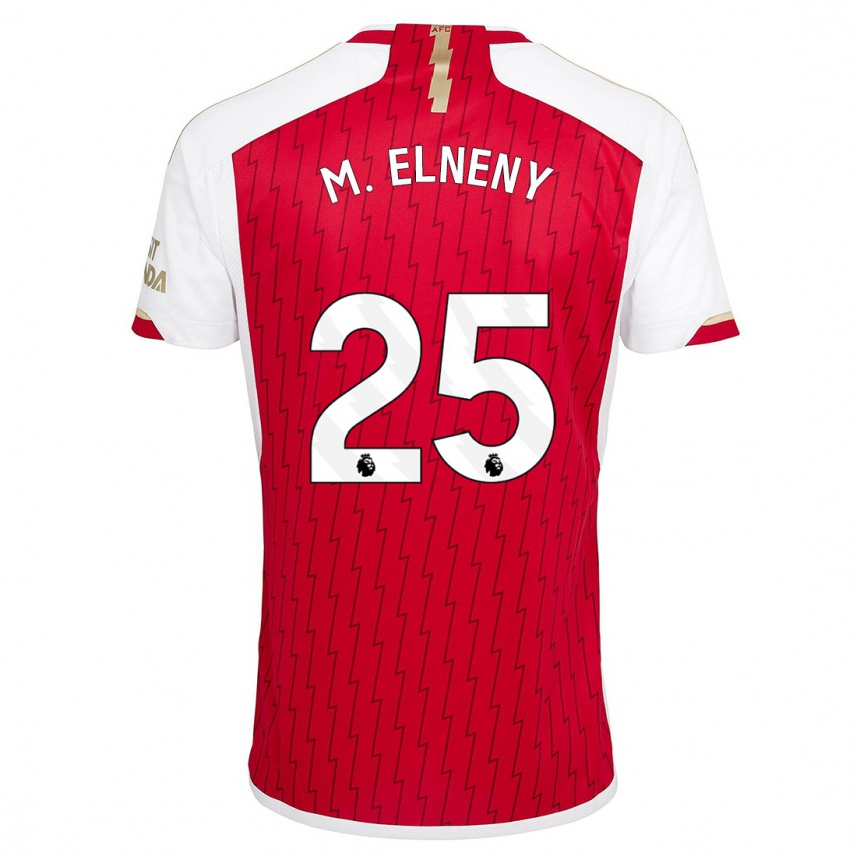 Niño Fútbol Camiseta Mohamed Elneny #25 Rojo 1ª Equipación 2023/24