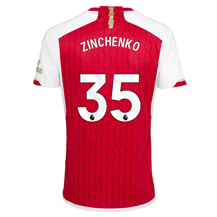 Niño Fútbol Camiseta Oleksandr Zinchenko #35 Rojo 1ª Equipación 2023/24