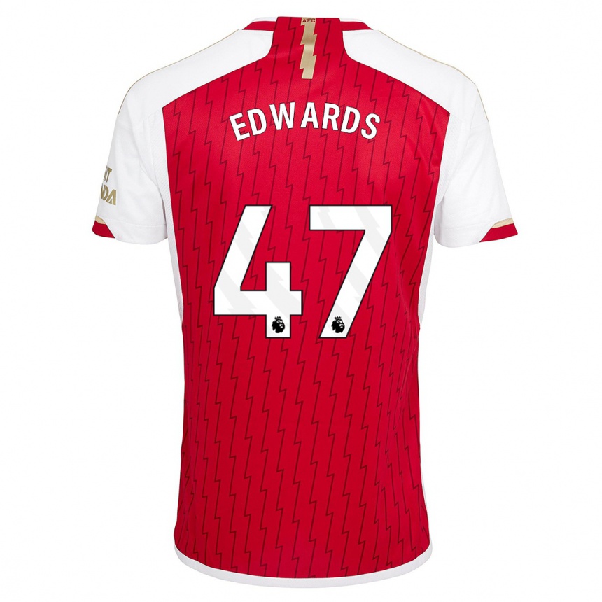 Niño Fútbol Camiseta Khayon Edwards #47 Rojo 1ª Equipación 2023/24