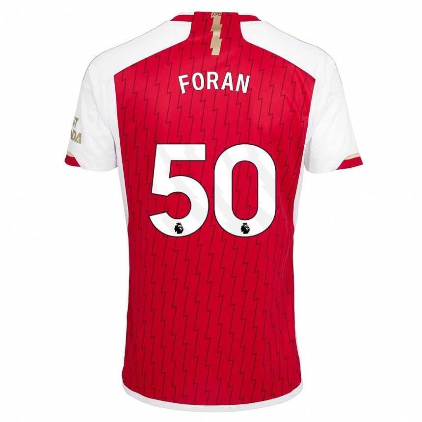 Niño Fútbol Camiseta Taylor Foran #50 Rojo 1ª Equipación 2023/24