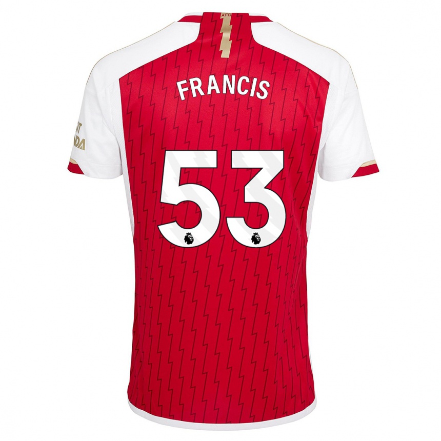 Niño Fútbol Camiseta Jack Henry Francis #53 Rojo 1ª Equipación 2023/24