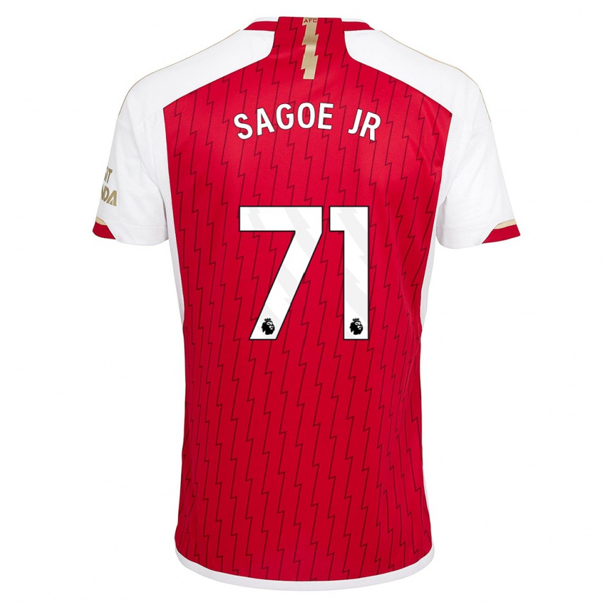 Niño Fútbol Camiseta Charles Sagoe Jr #71 Rojo 1ª Equipación 2023/24