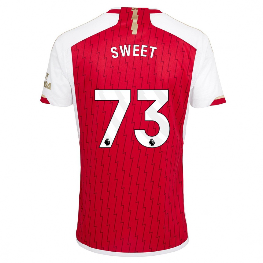 Niño Fútbol Camiseta James Sweet #73 Rojo 1ª Equipación 2023/24