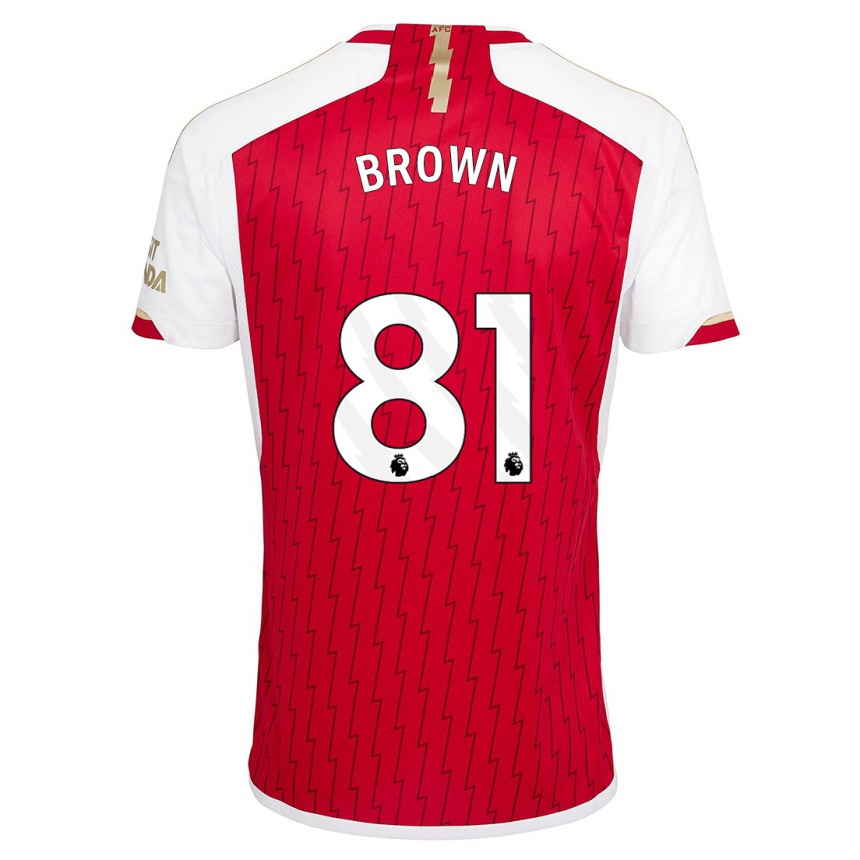 Niño Fútbol Camiseta Luis Brown #81 Rojo 1ª Equipación 2023/24