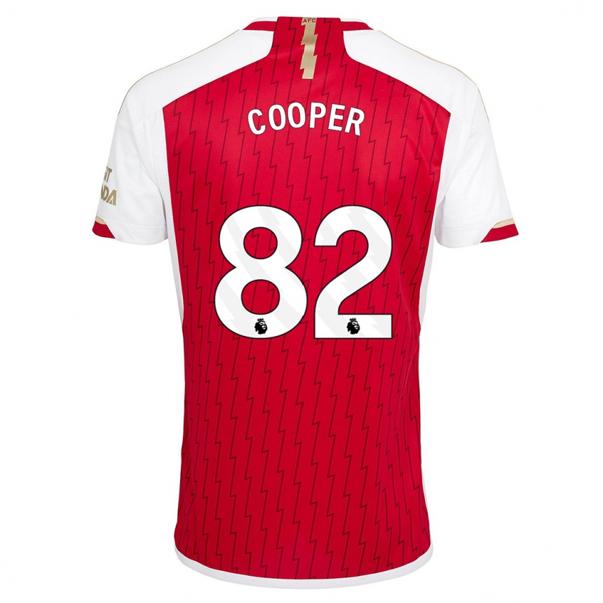 Niño Fútbol Camiseta Noah Cooper #82 Rojo 1ª Equipación 2023/24