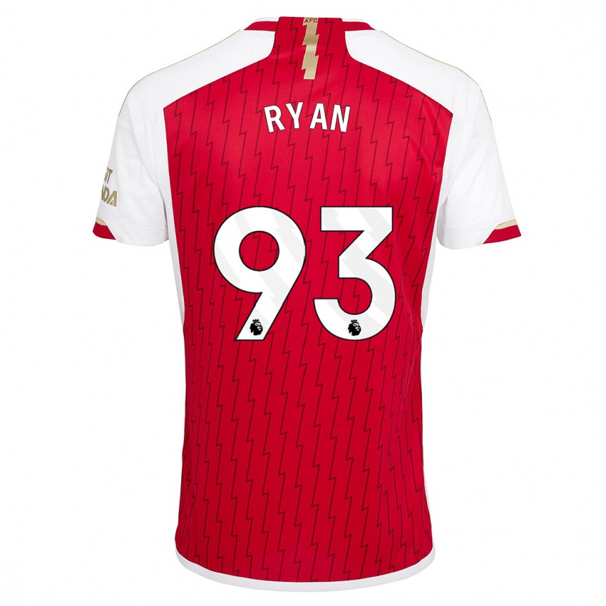 Niño Fútbol Camiseta Kamarni Ryan #93 Rojo 1ª Equipación 2023/24