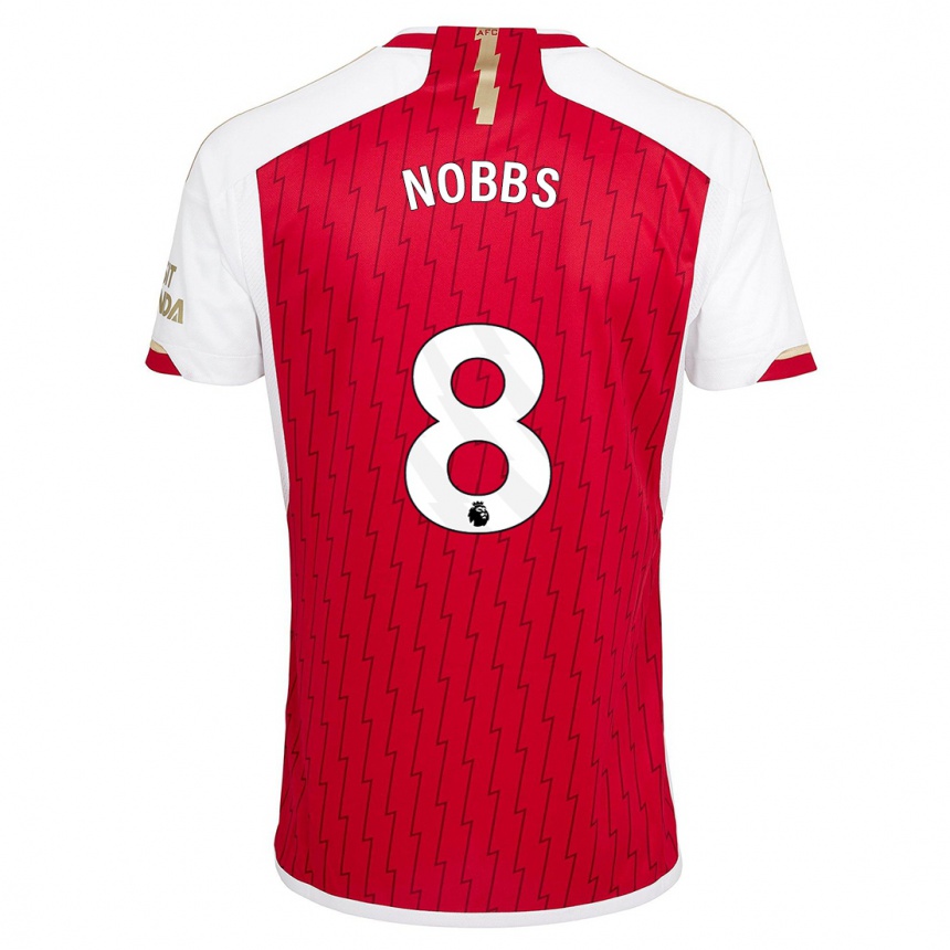 Niño Fútbol Camiseta Nobbs #8 Rojo 1ª Equipación 2023/24