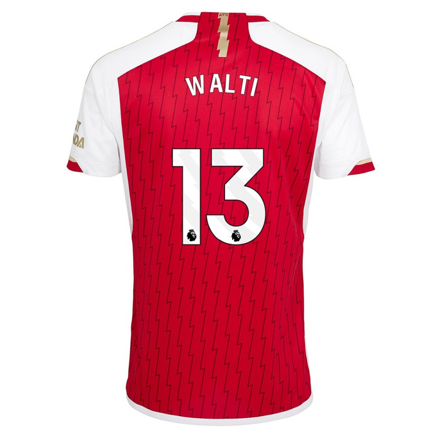 Niño Fútbol Camiseta Lia Walti #13 Rojo 1ª Equipación 2023/24