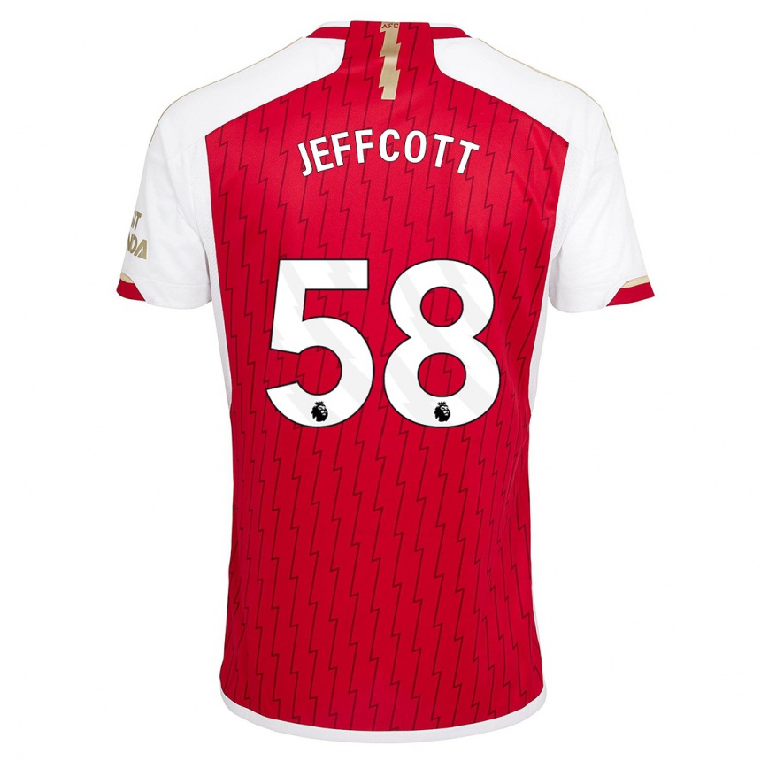 Niño Fútbol Camiseta Henry Jeffcott #58 Rojo 1ª Equipación 2023/24