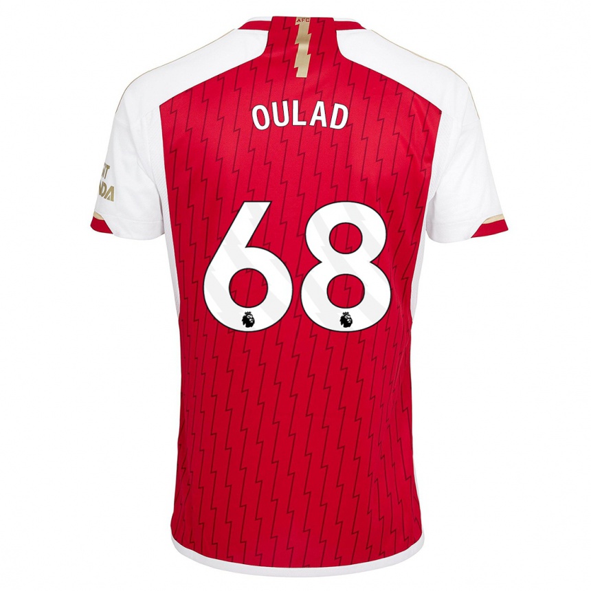 Niño Fútbol Camiseta Salah-Eddine Oulad M'hand #68 Rojo 1ª Equipación 2023/24