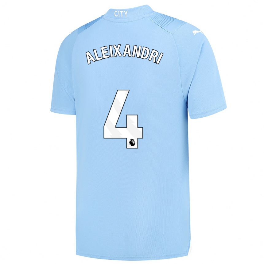 Niño Fútbol Camiseta Laia Aleixandri #4 Azul Claro 1ª Equipación 2023/24