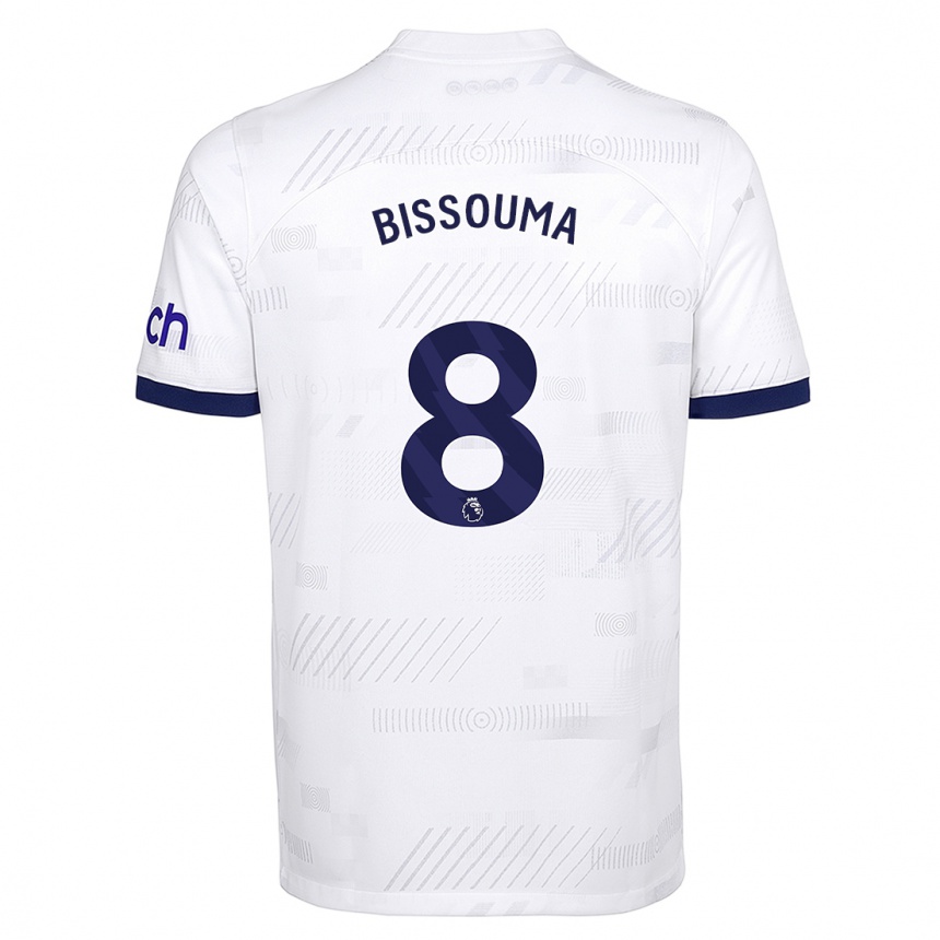 Niño Fútbol Camiseta Yves Bissouma #8 Blanco 1ª Equipación 2023/24