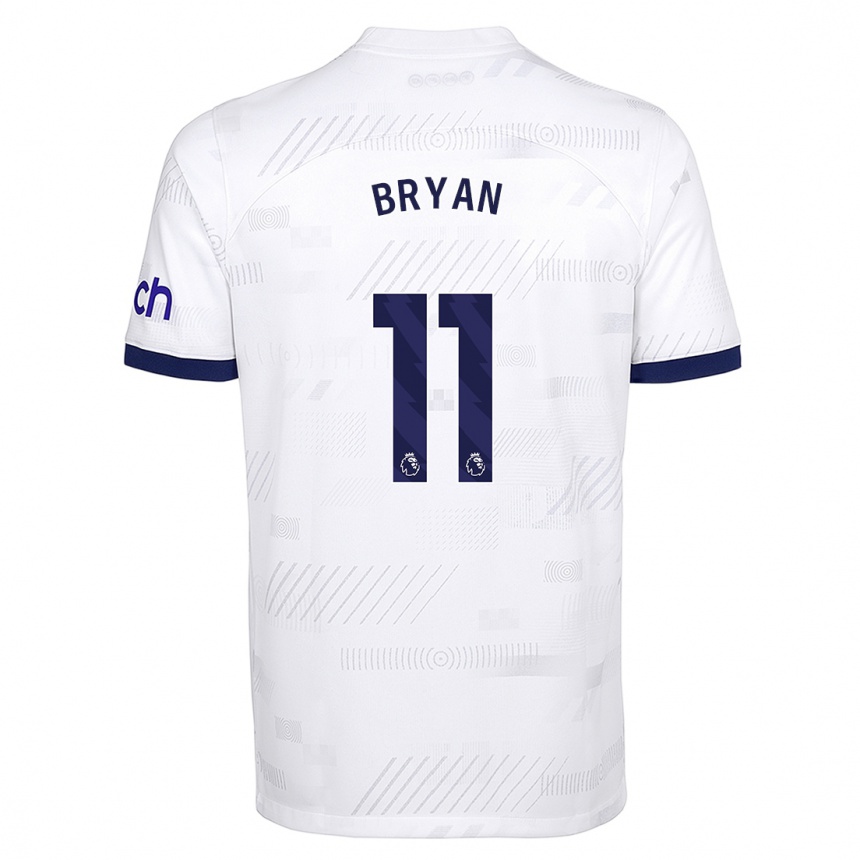 Niño Fútbol Camiseta Bryan Gil #11 Blanco 1ª Equipación 2023/24