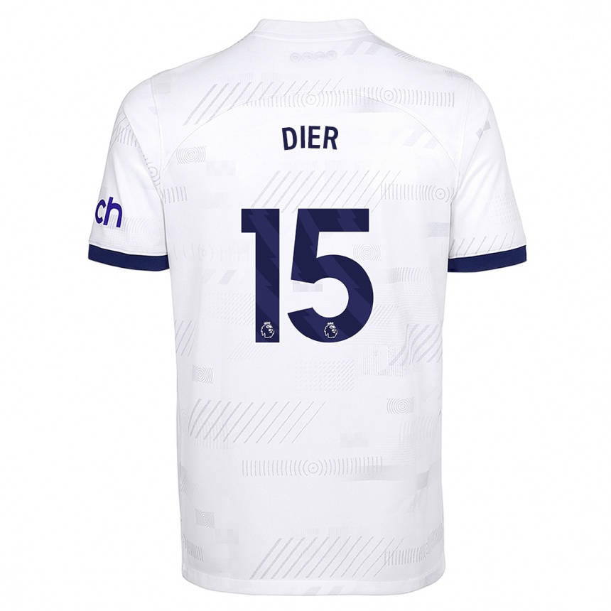 Niño Fútbol Camiseta Eric Dier #15 Blanco 1ª Equipación 2023/24