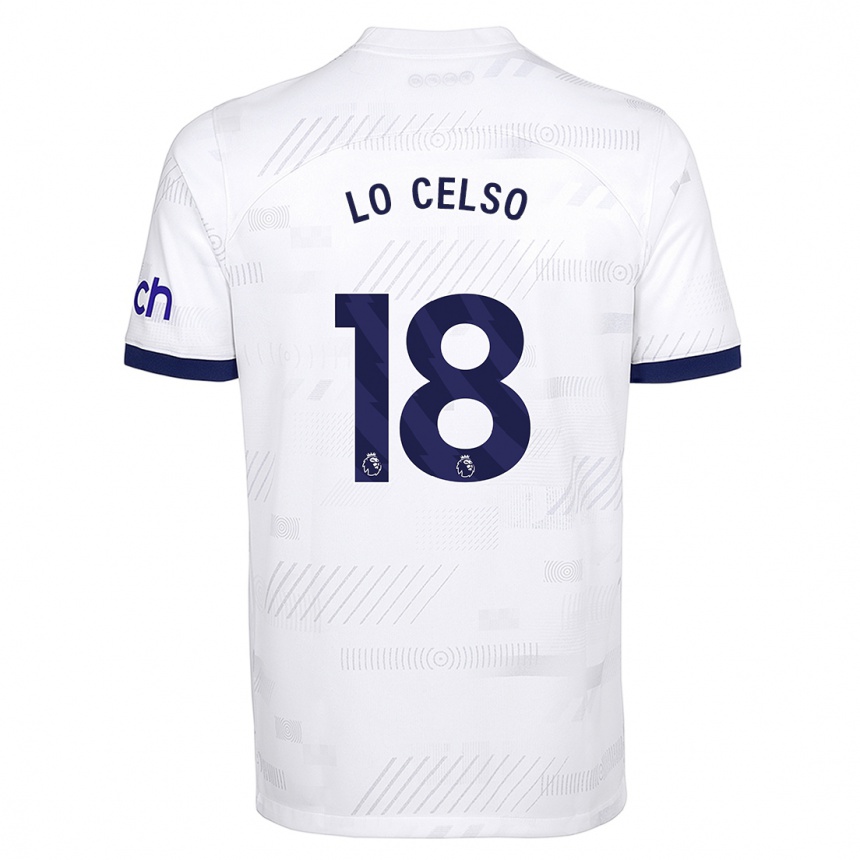 Niño Fútbol Camiseta Giovani Lo Celso #18 Blanco 1ª Equipación 2023/24