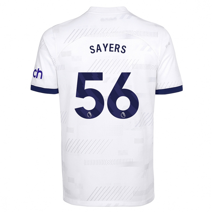 Niño Fútbol Camiseta Charlie Sayers #56 Blanco 1ª Equipación 2023/24