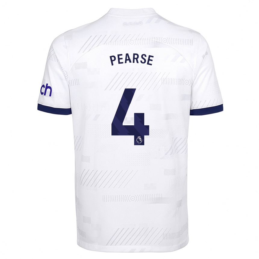 Niño Fútbol Camiseta Gracie Pearse #4 Blanco 1ª Equipación 2023/24