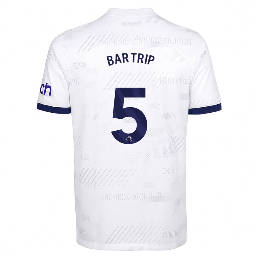 Niño Fútbol Camiseta Molly Bartrip #5 Blanco 1ª Equipación 2023/24