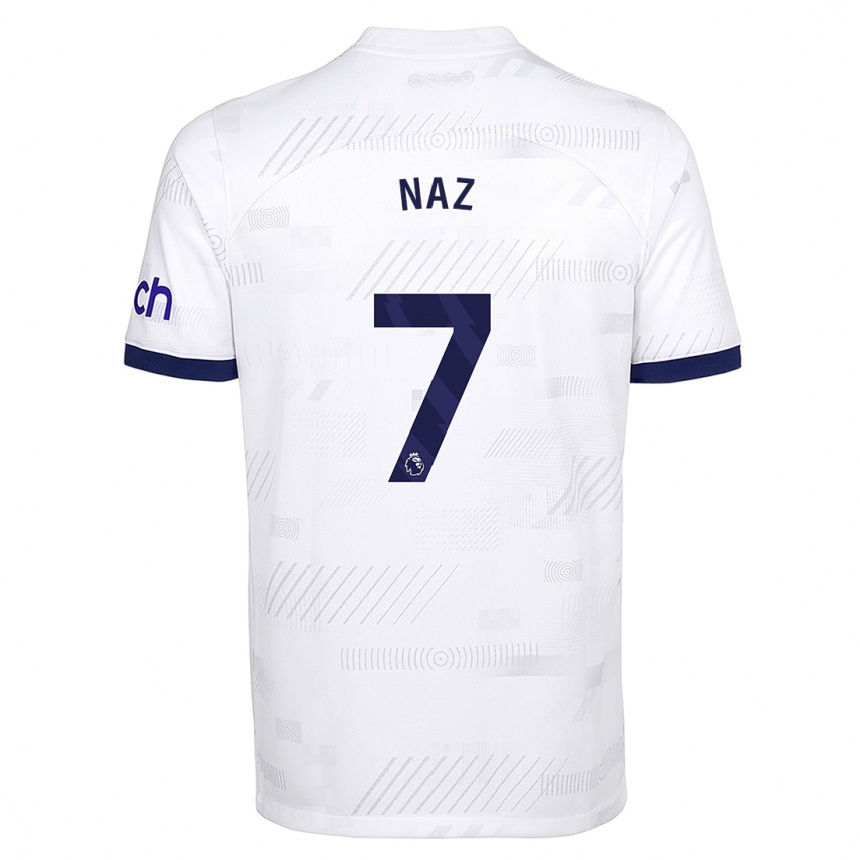 Niño Fútbol Camiseta Jessica Naz #7 Blanco 1ª Equipación 2023/24