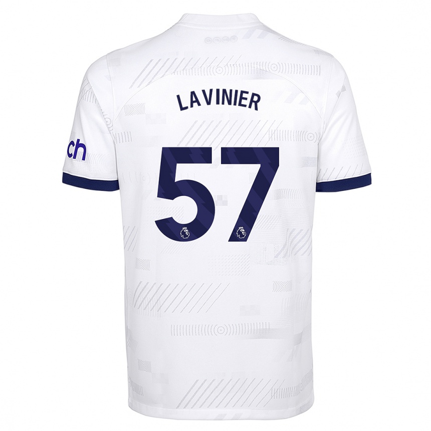 Niño Fútbol Camiseta Marcel Lavinier #57 Blanco 1ª Equipación 2023/24