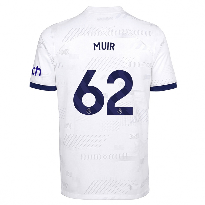 Niño Fútbol Camiseta Marqes Muir #62 Blanco 1ª Equipación 2023/24