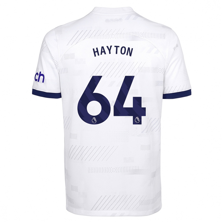 Niño Fútbol Camiseta Adam Hayton #64 Blanco 1ª Equipación 2023/24