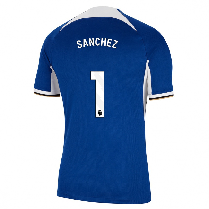 Niño Fútbol Camiseta Robert Sánchez #1 Azul 1ª Equipación 2023/24