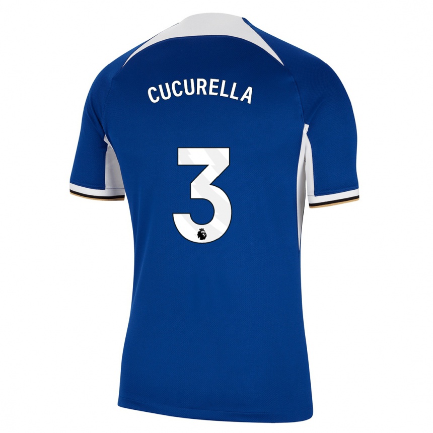 Niño Fútbol Camiseta Marc Cucurella #3 Azul 1ª Equipación 2023/24