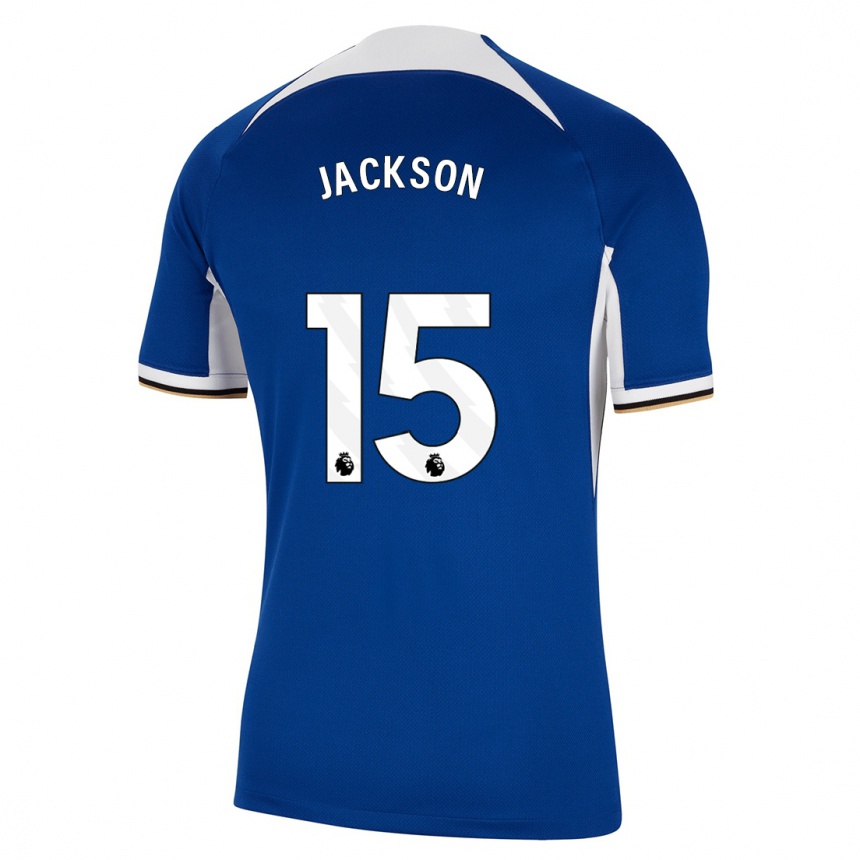 Niño Fútbol Camiseta Nicolas Jackson #15 Azul 1ª Equipación 2023/24