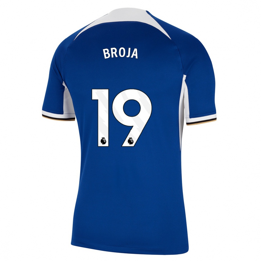 Niño Fútbol Camiseta Armando Broja #19 Azul 1ª Equipación 2023/24