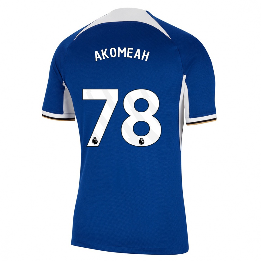 Niño Fútbol Camiseta Travis Akomeah #78 Azul 1ª Equipación 2023/24