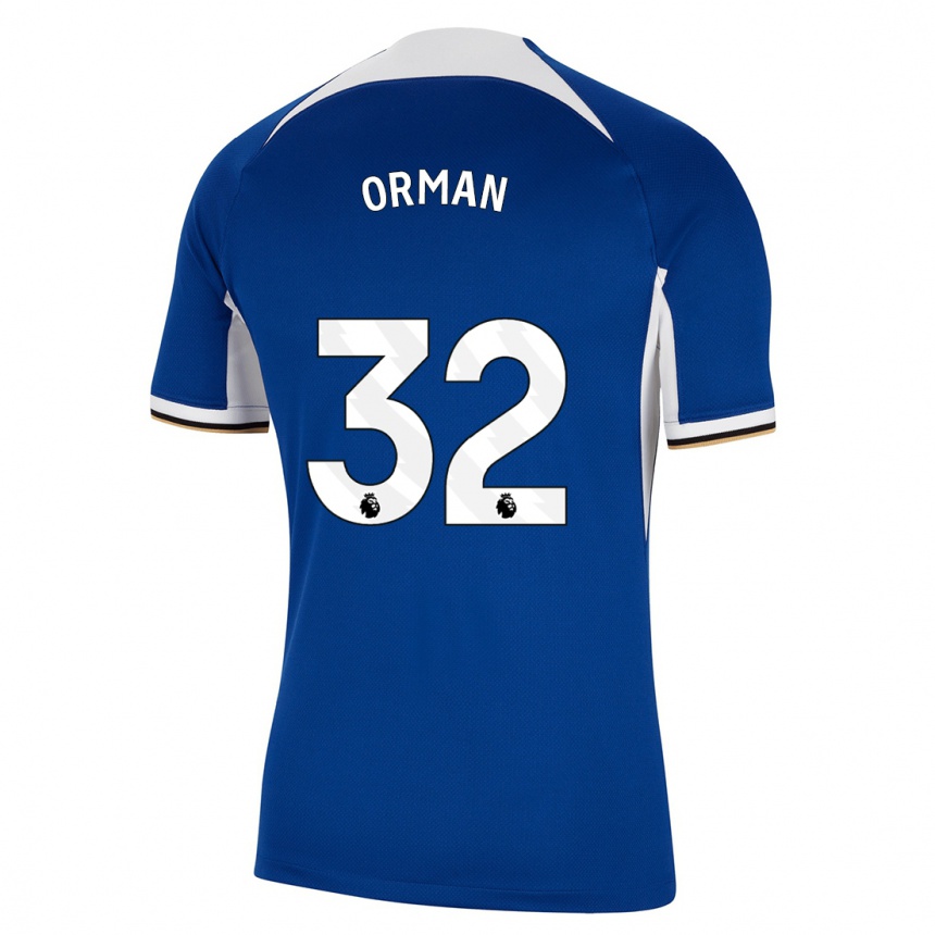 Niño Fútbol Camiseta Emily Orman #32 Azul 1ª Equipación 2023/24