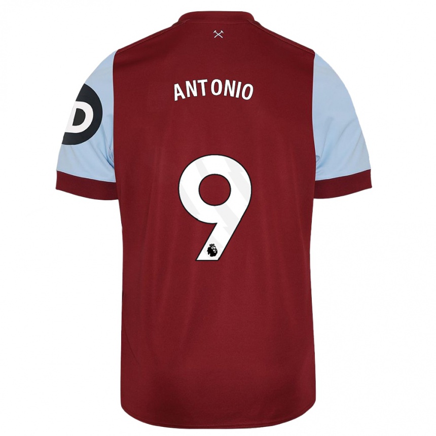 Niño Fútbol Camiseta Michail Antonio #9 Granate 1ª Equipación 2023/24