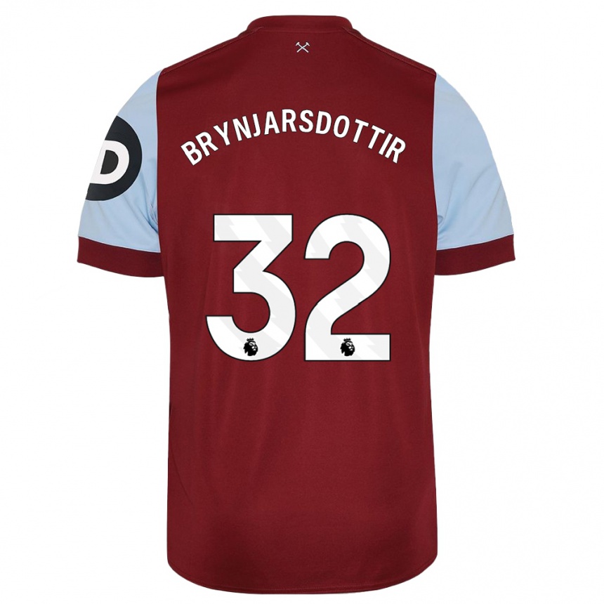 Niño Fútbol Camiseta Dagny Brynjarsdottir #32 Granate 1ª Equipación 2023/24