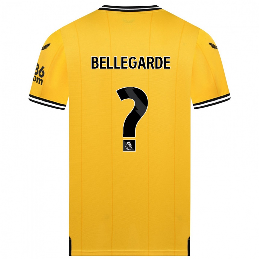 Niño Fútbol Camiseta Jean-Ricner Bellegarde #0 Amarillo 1ª Equipación 2023/24