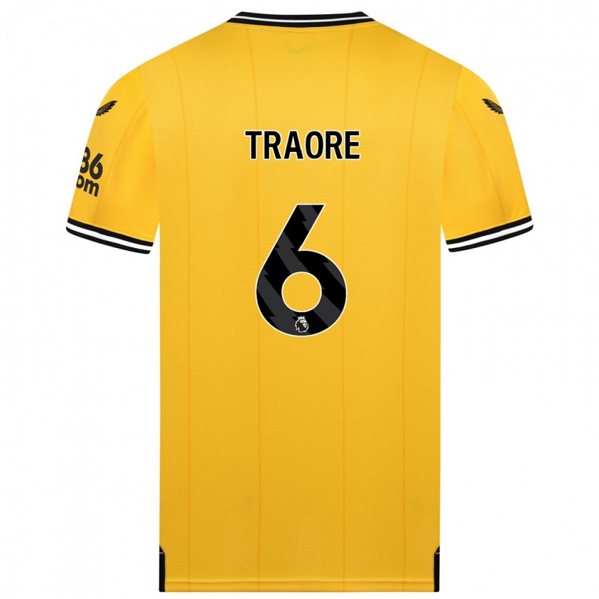 Niño Fútbol Camiseta Boubacar Traoré #6 Amarillo 1ª Equipación 2023/24