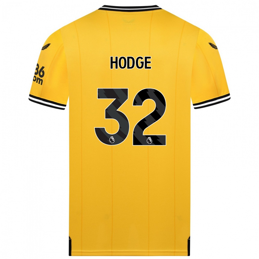 Niño Fútbol Camiseta Joe Hodge #32 Amarillo 1ª Equipación 2023/24