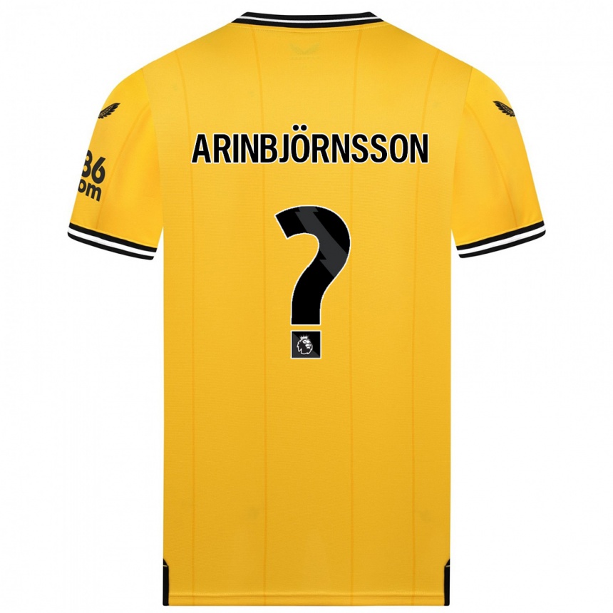 Niño Fútbol Camiseta Pálmi Rafn Arinbjörnsson #0 Amarillo 1ª Equipación 2023/24